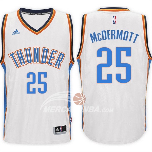 Maglia NBA McDermott Oklahoma City Thunder Blanco